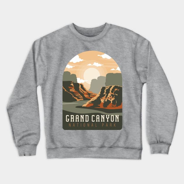 Grand Canyon National Park Crewneck Sweatshirt by HiFi Tees